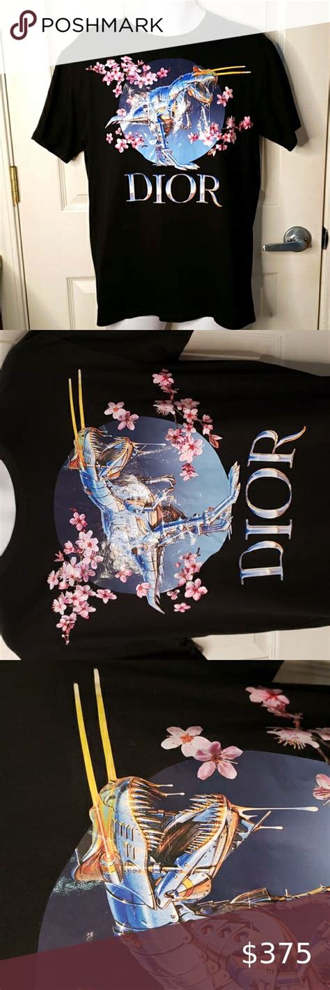 cherry blossom dior|Dior sorayama tyrannosaurus shirt.